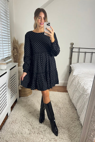 Mimi Polka Dot Print Mini Dress SlayTwins